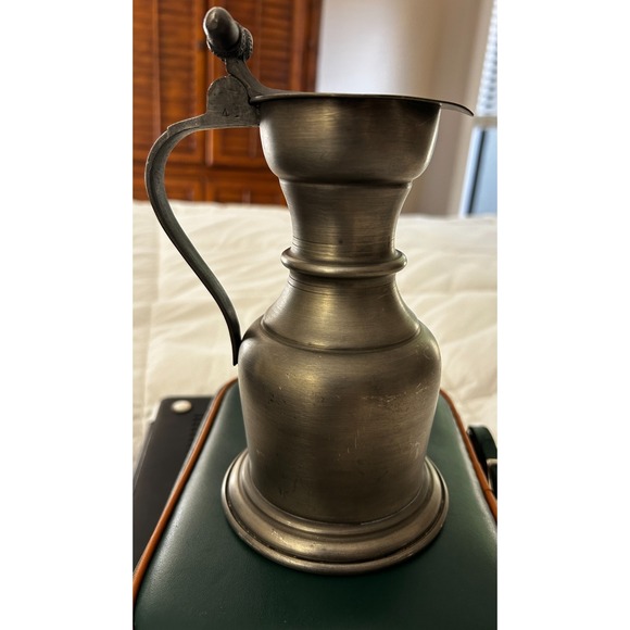 Other - Antique Pewter Flagon with Acorn Hinged‎ Lid, Hallmarked